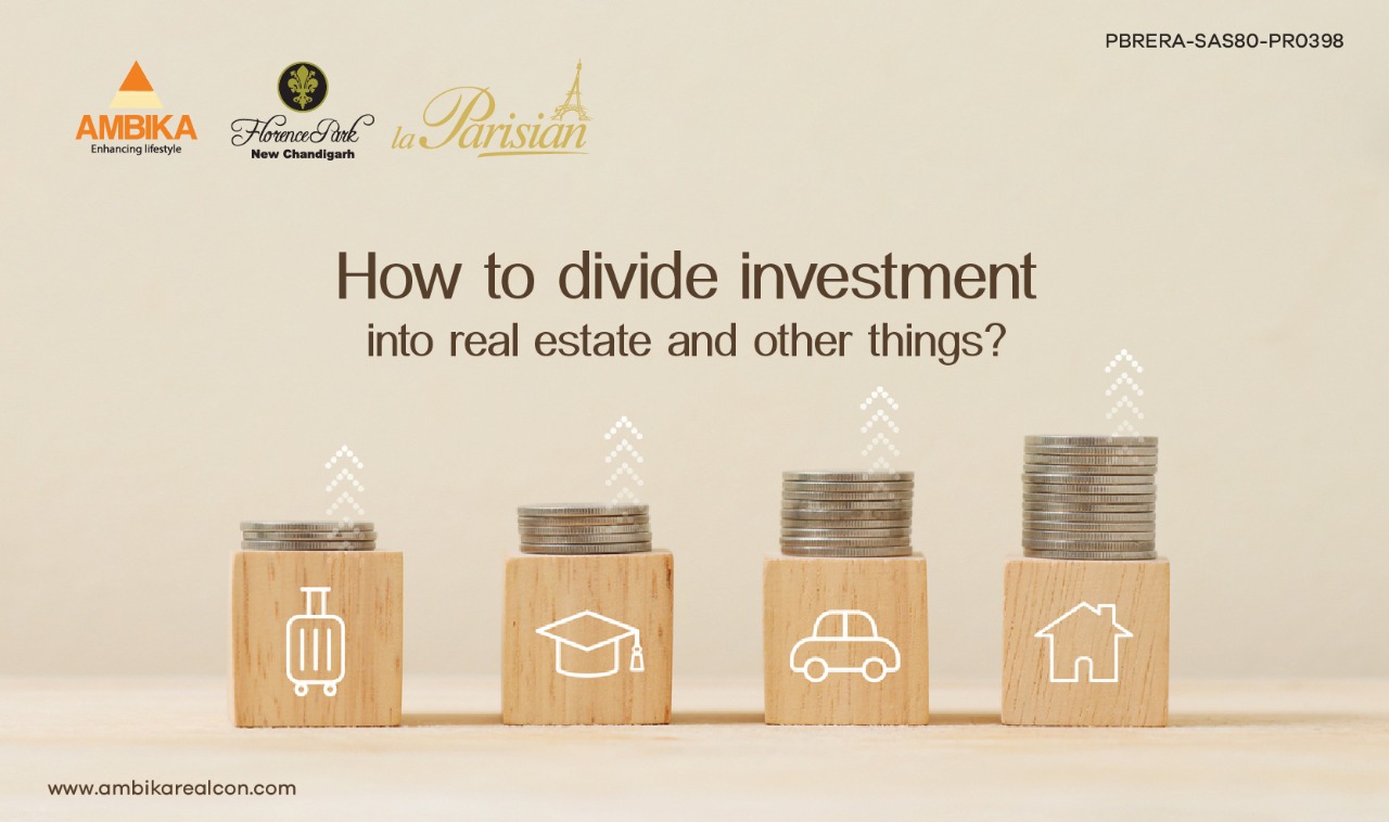 How to divide investment into real estate and other things